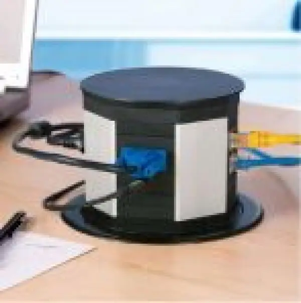 Priza Extractibila LIFT, 2 x schuko + date + audiovideo